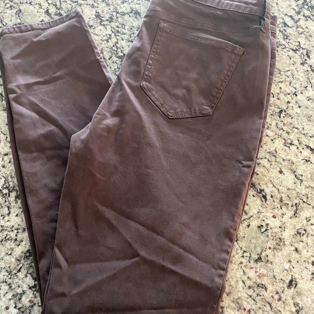 Buffalo David Bitton High-Rise Skinny Leg Stretch Pants - Dark Brown
